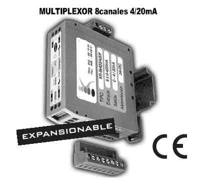 Multiplexor señal 0-4/20 mA
